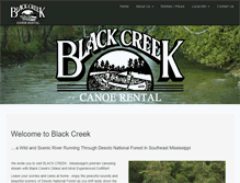 Tablet Screenshot of blackcreekcanoe.com